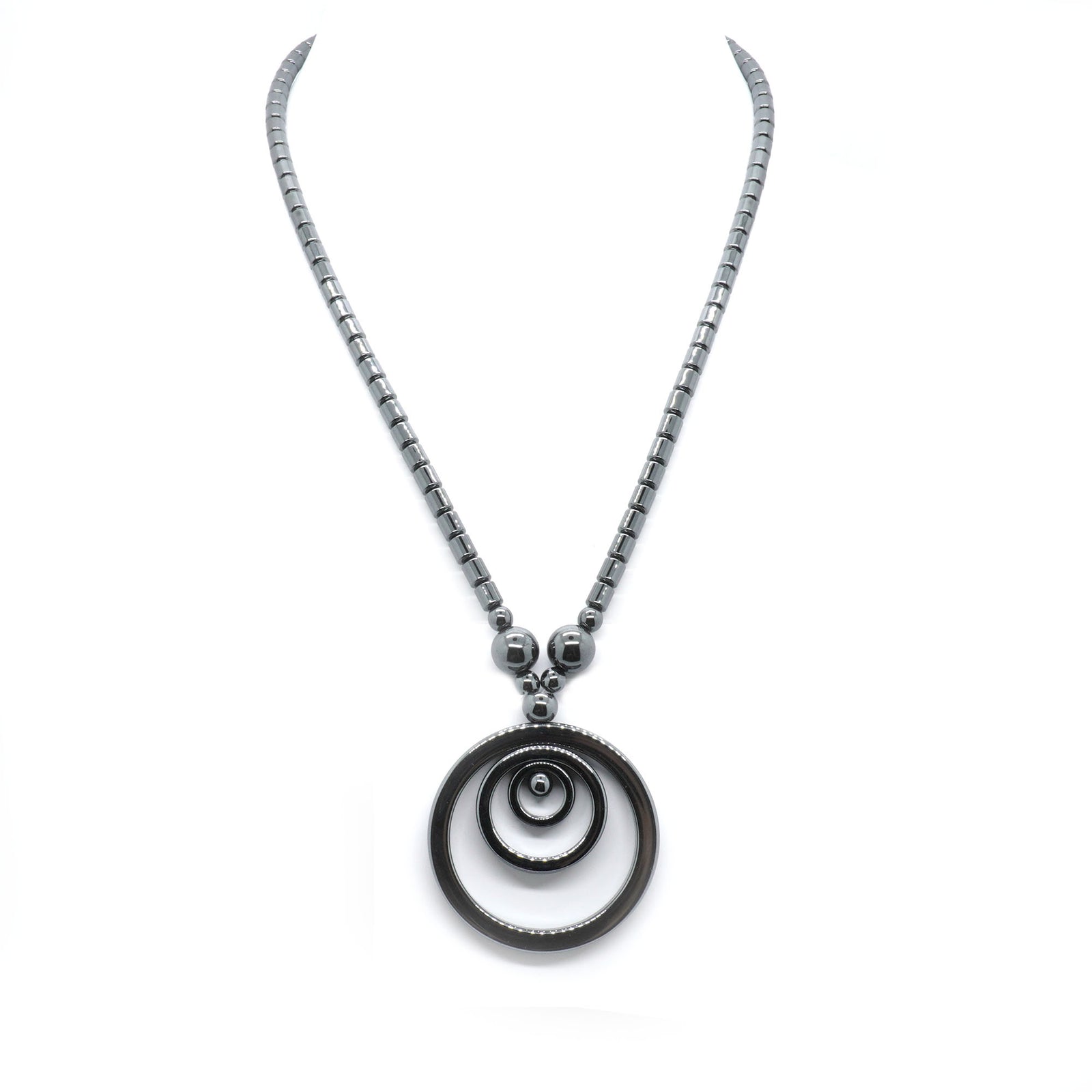 Hematite Necklace 17''