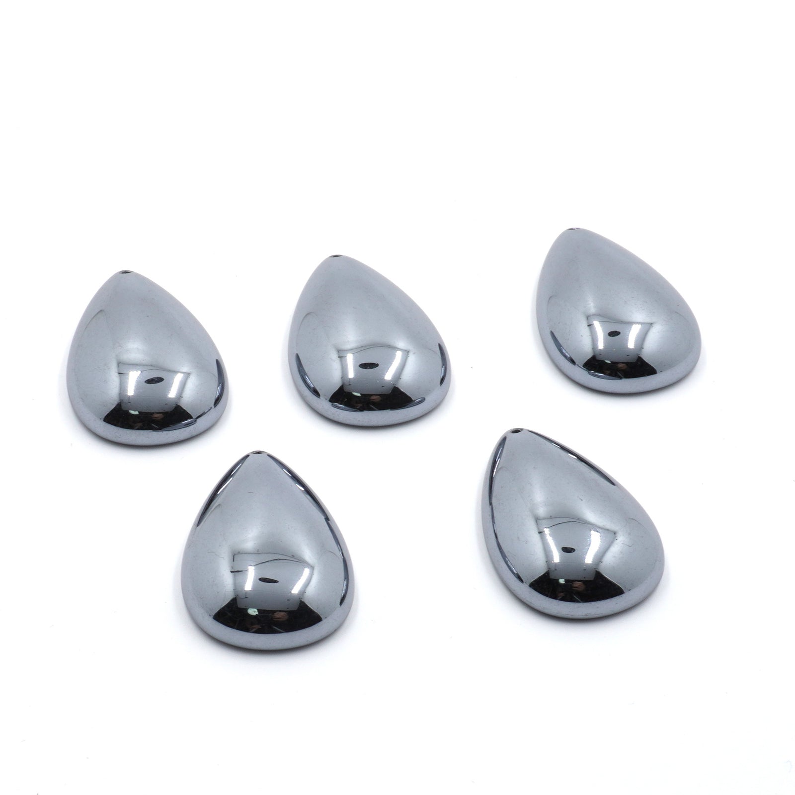 Halskæde med abalone-muslingeskal og dråbeformet vedhæng 45 cm