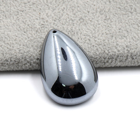 Halskæde med abalone-muslingeskal og dråbeformet vedhæng 45 cm