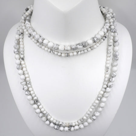 Collier œil de tigre bleu Collier en pierre d'onyx 8 mm 30'' 34'' 36''