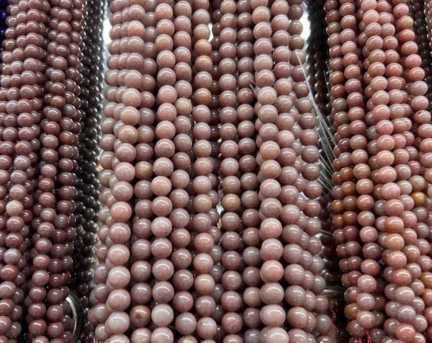 Purple Quartzite Beads 6mm 8mm 10mm 15''
