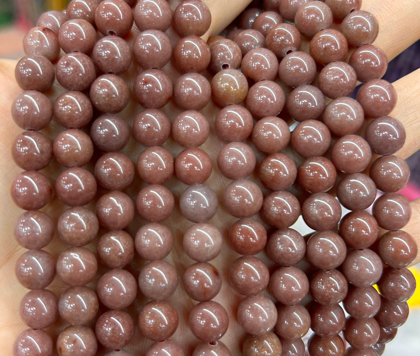 Purple Quartzite Beads 6mm 8mm 10mm 15''