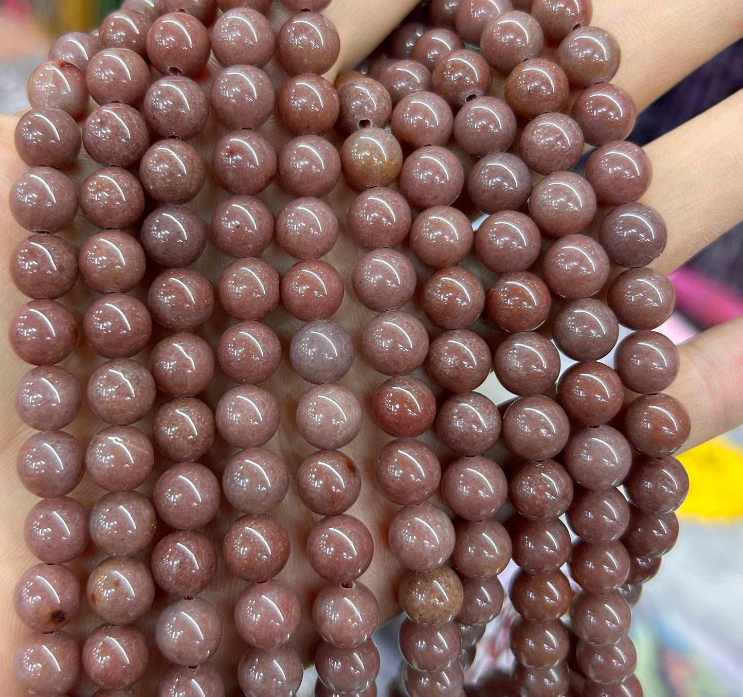 Purple Quartzite Beads 6mm 8mm 10mm 15''