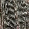 Perles à facettes en obsidienne argentée 2 mm 3 mm 4 mm 15''