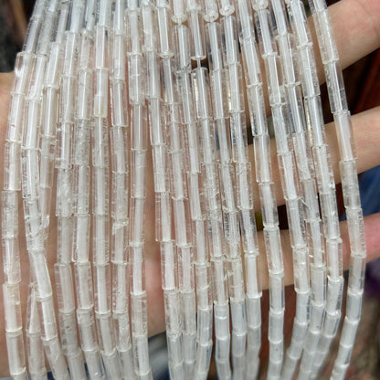 Crystal Tube Beads 4x13mm
