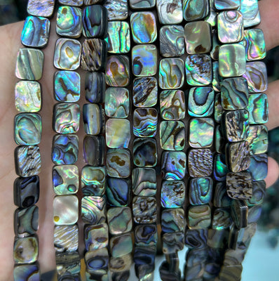 Abalone Shell Beads Flat Rectangle Beads 12mm 14mm 16mm 18mm 15''