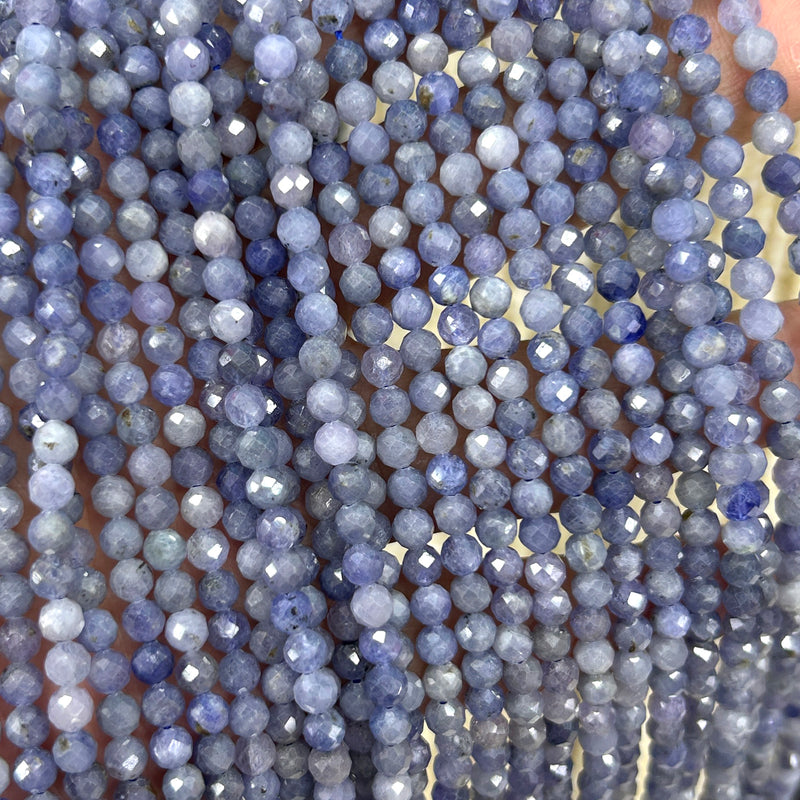 Tanzanite Faceted Beads 2mm 3mm 4mm 15''