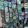 Abalone Shell Beads Flat Rectangle Beads 12mm 14mm 16mm 18mm 15''