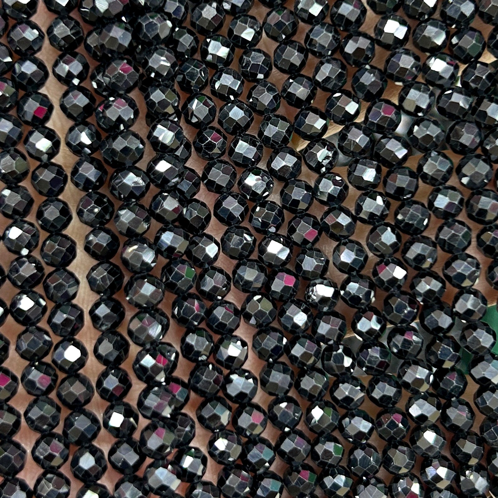 Perles à facettes en spinelle 2 mm 3 mm 4 mm 5 mm 6 mm 15''