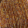 Orange Garnet Faceted Beads 2mm 3mm 4mm 15''