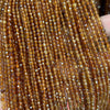 Orange Garnet Faceted Beads 2mm 3mm 4mm 15''