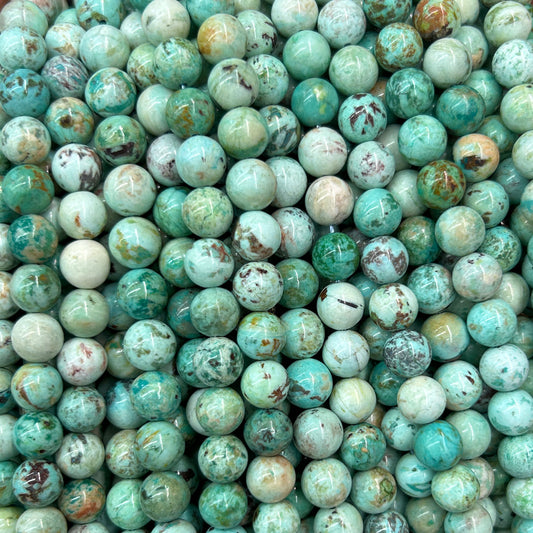 Natural Peruvian Turquoise Beads 6mm 8mm 10mm 15''