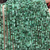 Perles à facettes en forme de pièce d'émeraude 4 mm 15''