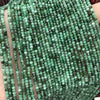 Perles à facettes en forme de pièce d'émeraude 4 mm 15''