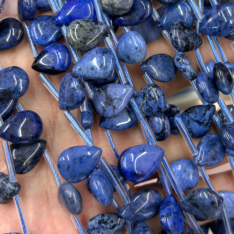 Dumortierite Teardrop Beads 10x14mm 15''