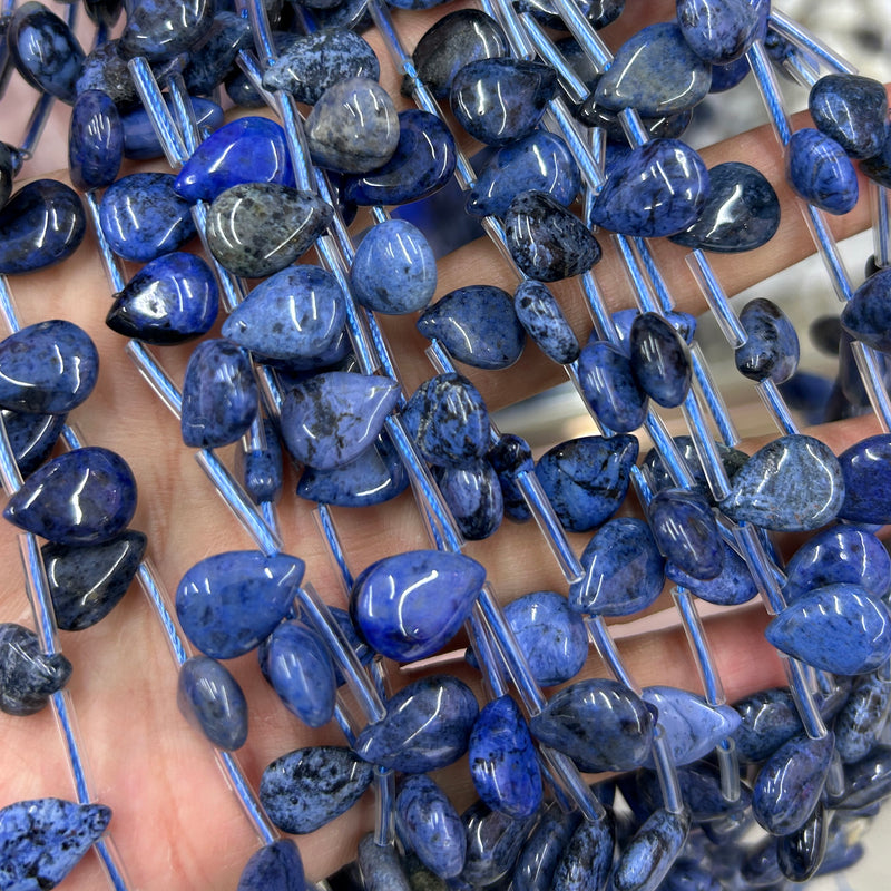 Dumortierite Teardrop Beads 10x14mm 15''