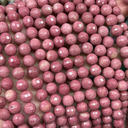 Perles de rhodonite rouge de qualité supérieure 4 mm 6 mm 8 mm 10 mm 15''