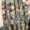 Leopard Jasper Cube Beads 8mm 15''