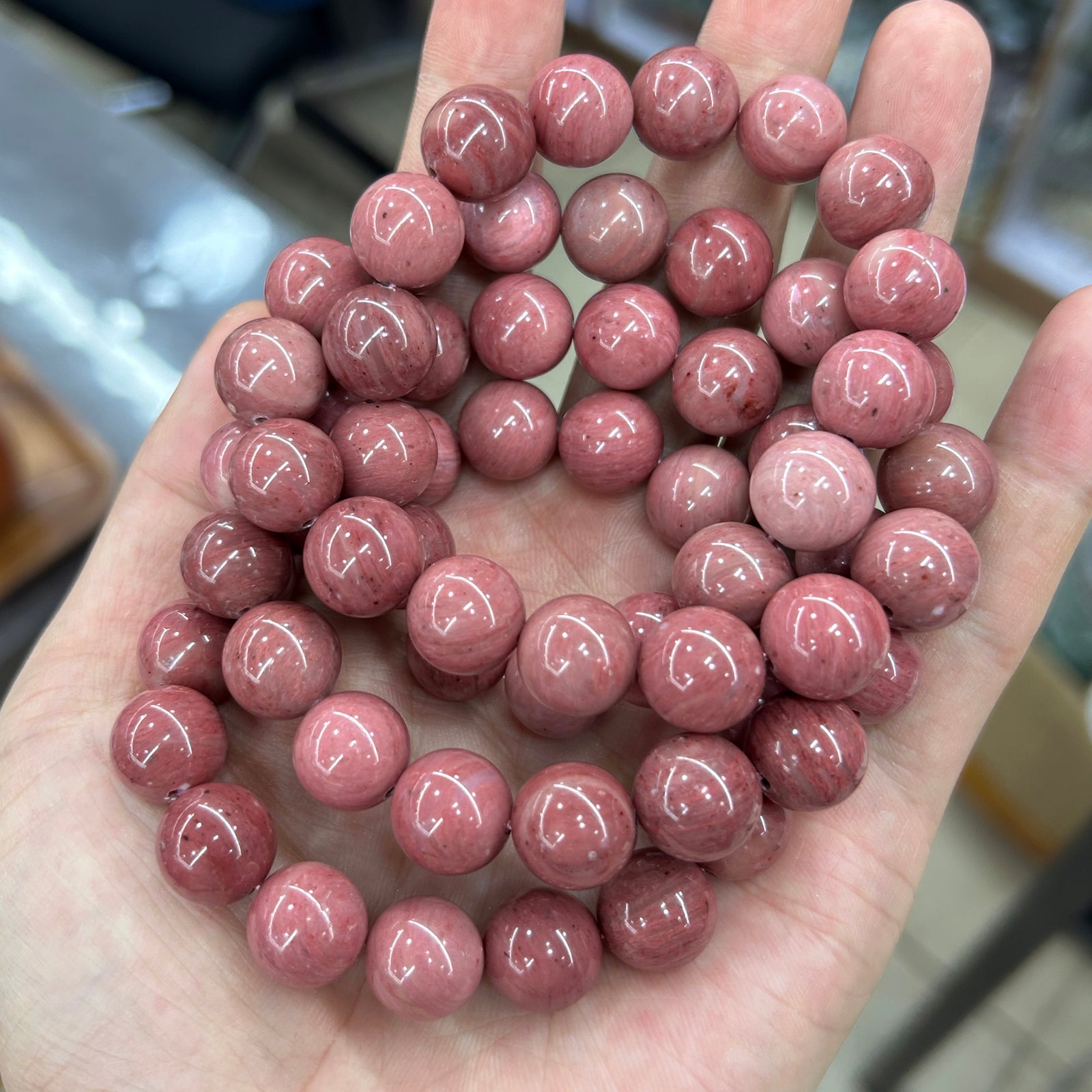 Snowflake Obsidian Mat, Naturlig Ædelsten, Rund Sten 4mm 6mm 8mm 10mm 12mm 15''