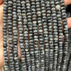 Black Labradorite Rondelle Beads 4x6mm 5x8mm 15''