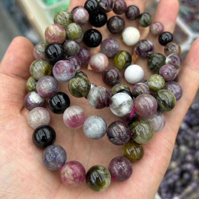 Snowflake Obsidian Mat, Naturlig Ædelsten, Rund Sten 4mm 6mm 8mm 10mm 12mm 15''