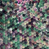 Perles de pierre de fluorite verte violette 4 mm 6 mm 8 mm 10 mm 15''