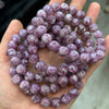Bracelet Lépidolite Doré 7''