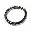 Hematite Tube Bracelet 8''