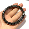 Hematite Tube Bracelet 8''