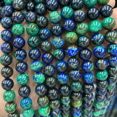 Genuine Azurite Beads Top quality 6mm 8mm 10mm 15''