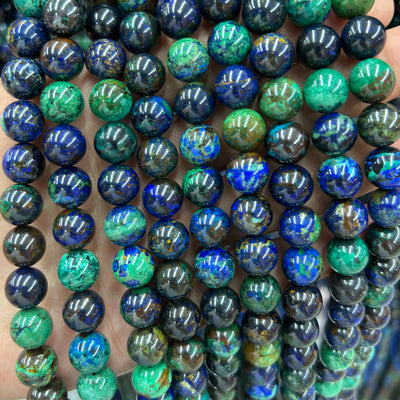 Genuine Azurite Beads Top quality 6mm 8mm 10mm 15''