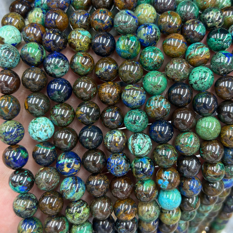 Genuine Azurite Beads Regular quality 6mm 8mm 10mm 15''