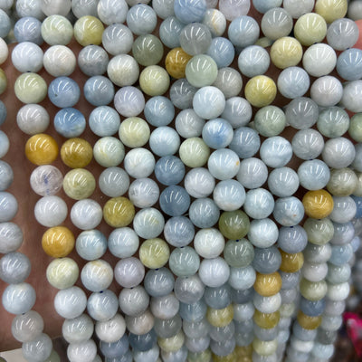 Perles tubulaires en charoïte de 8 à 12 mm