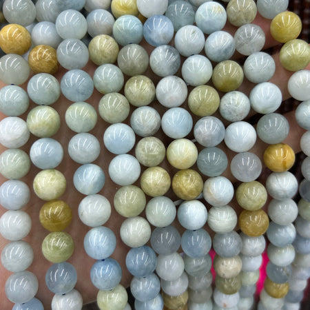 Perles tubulaires en charoïte de 8 à 12 mm