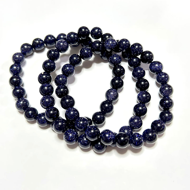 Blue Sandstone Bracelet 8''