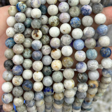 Hackmanite Beads 6mm 8mm 10mm 15''