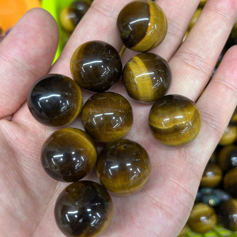 Tiger Eye Beads 16mm 18mm 20mm 5pcs