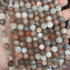 Mélange de perles de pierre de soleil et de pierre de lune 6 mm, 8 mm, 10 mm, 12 mm, 15 pouces
