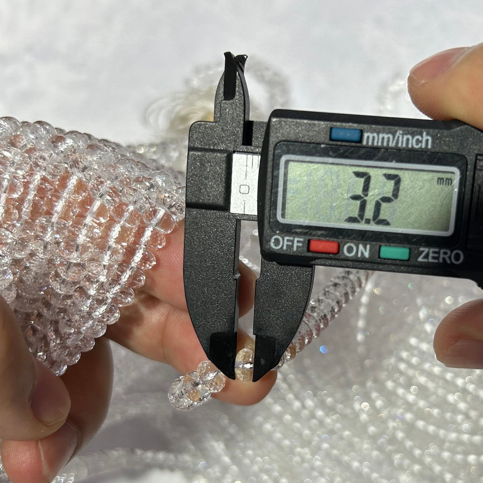 Crystal Quartz Rondelle Faceted Beads 3x6mm 4x8mm 15''