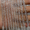 Crystal Quartz Rondelle Faceted Beads 3x6mm 4x8mm 15''