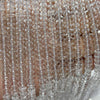 Crystal Quartz Rondelle Faceted Beads 3x6mm 4x8mm 15''