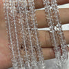 Crystal Quartz Rondelle Faceted Beads 3x6mm 4x8mm 15''