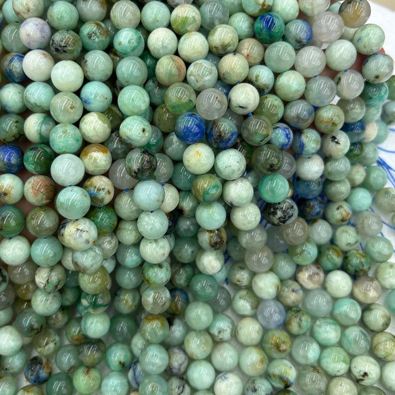 Chrysocolla Azurite Beads 15''