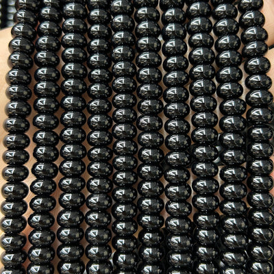 Perles rondes en onyx noir mat, pierres précieuses naturelles, 2 x 4 mm, 38 cm
