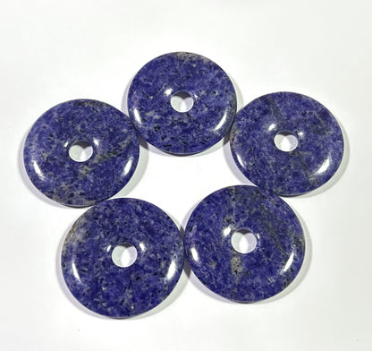 Sodalite Donut Pendant 30mm 40mm 50mm 1pc
