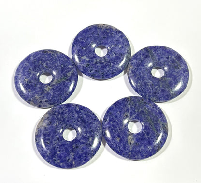 Sodalite Donut Pendant 30mm 40mm 50mm 1pc