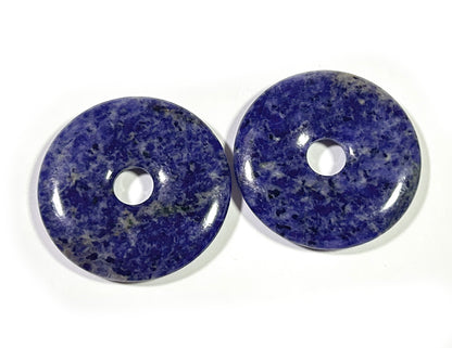 Sodalite Donut Pendant 30mm 40mm 50mm 1pc