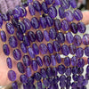 A Amethyst Oval Beads 10x14mm 15''