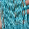 Blue Turquoise Beads 2mm 3mm 4mm 15''