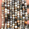 Bamboo Agate Matte Beads 6mm 8mm 10mm 12mm 15''